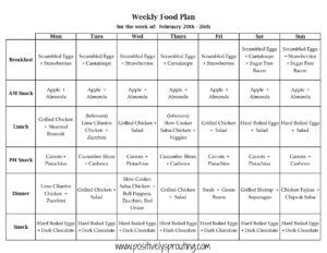 Meal Plans for February 20th – 26th