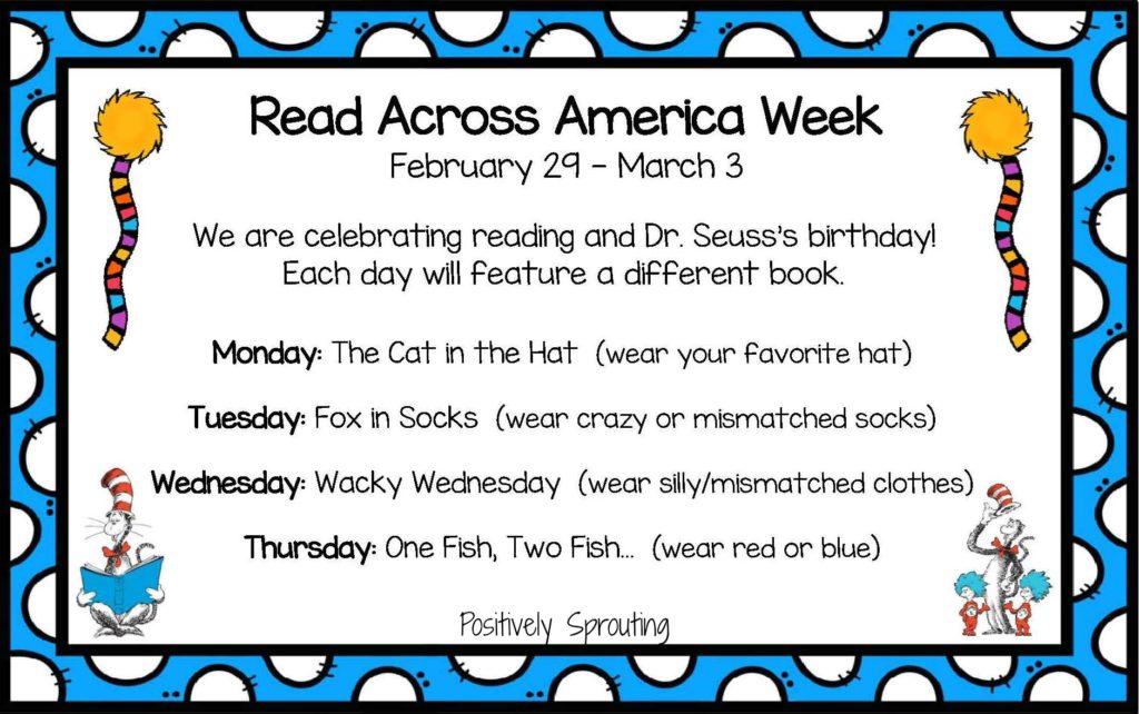 Dr. Seuss Week Activities (Read Across America)